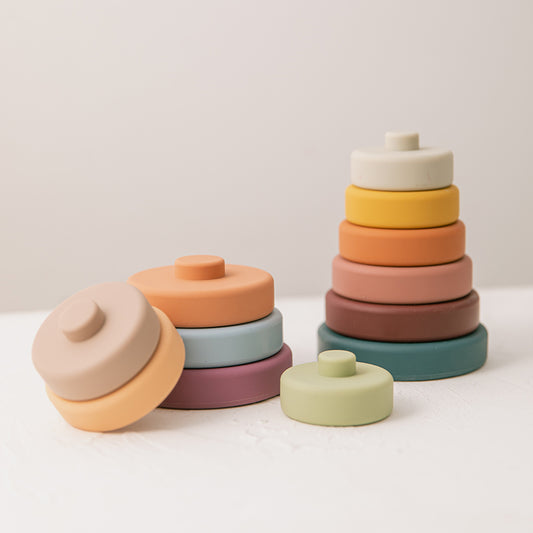 Silicone Stacking Toy - Early Education Baby  Silicone Toy