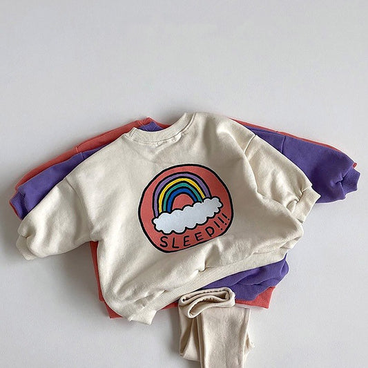 The Retro Rainbow Sweater |  Jack and Juno Baby
